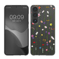 kwmobile Case kompatibel mit Samsung Galaxy S24 - Hülle Silikon transparent Wildblumen Ranke Mehrfarbig Transparent Mehrfarbig  [dsg03]