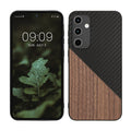 kwmobile Hülle kompatibel mit Samsung Galaxy A35 - Handyhülle - Handy Schutzhülle - Smartphone Cover - Dunkelbraun Schwarz Dunkelbraun  