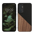 kwmobile Hülle kompatibel mit Samsung Galaxy A55 5G - Handyhülle - Handy Schutzhülle - Smartphone Cover - Dunkelbraun Schwarz Dunkelbraun  