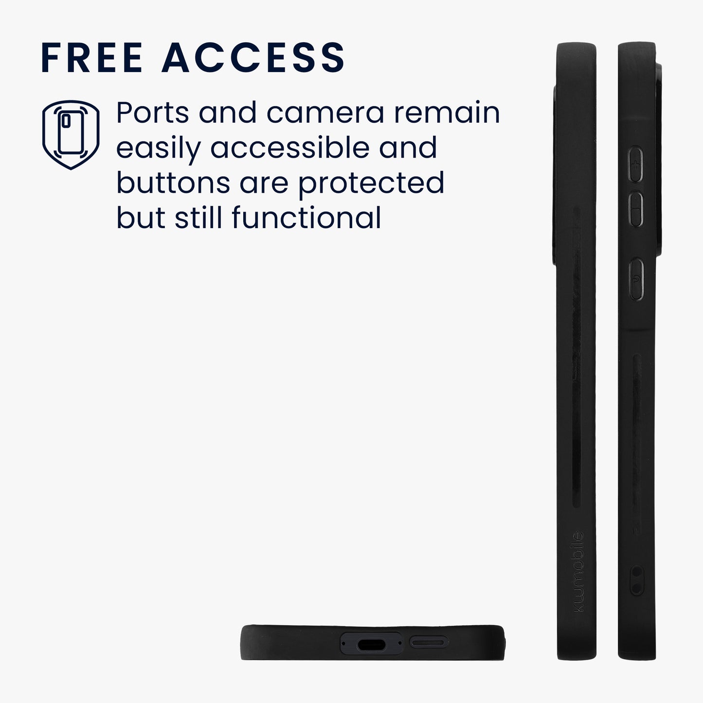 kwmobile Hülle kompatibel mit Samsung Galaxy A55 5G - Handyhülle - Handy Schutzhülle - Smartphone Cover