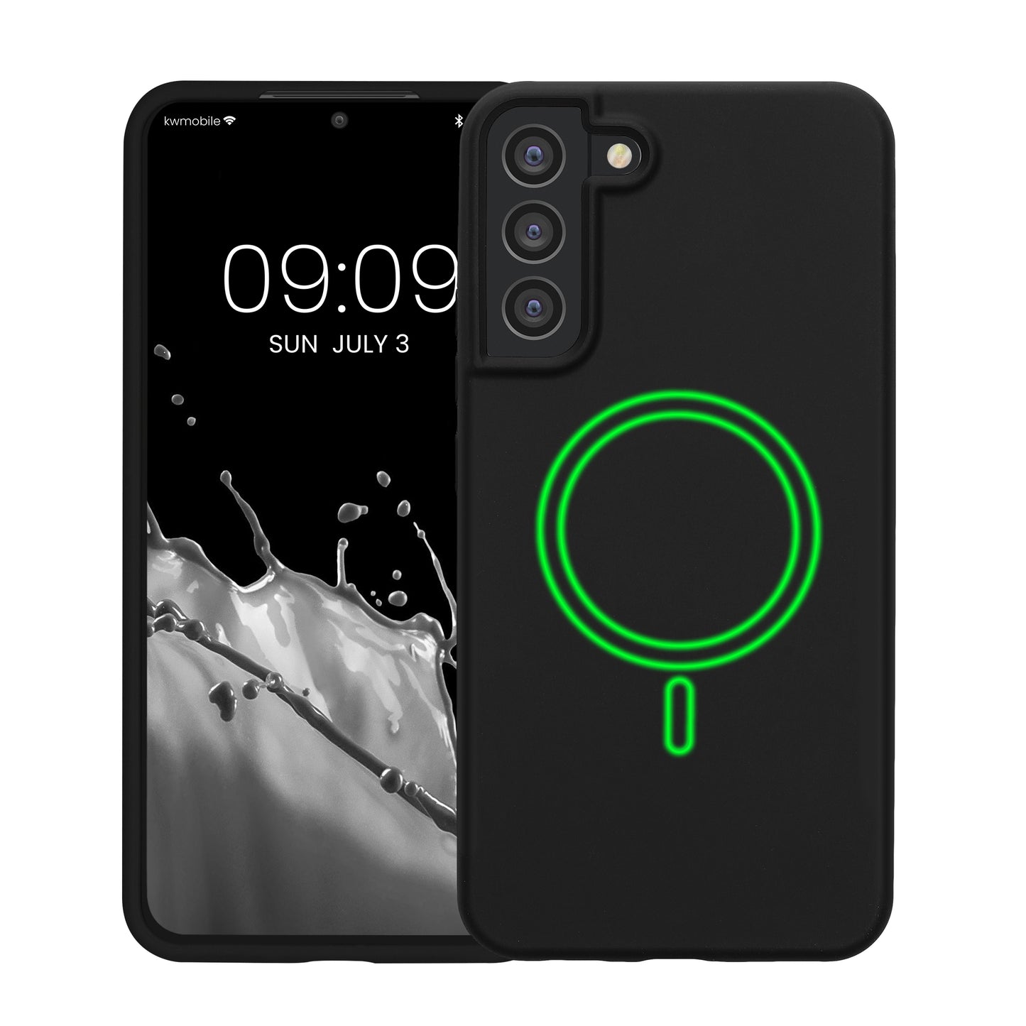 kwmobile Hülle kompatibel mit Samsung Galaxy S22 Plus Hülle - magnetisches Silikon Case kompatibel mit MagSafe - Cover gummiert