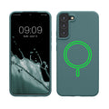 kwmobile Hülle kompatibel mit Samsung Galaxy S22 Plus Hülle - magnetisches Silikon Case kompatibel mit MagSafe - Cover gummiert Arctic Night Arctic Night  
