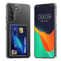 kwmobile Hülle kompatibel mit Samsung Galaxy S22 Plus Handyhülle Kunststoff TPU Cover mit Kartenfach Hartes Case Schutzhülle