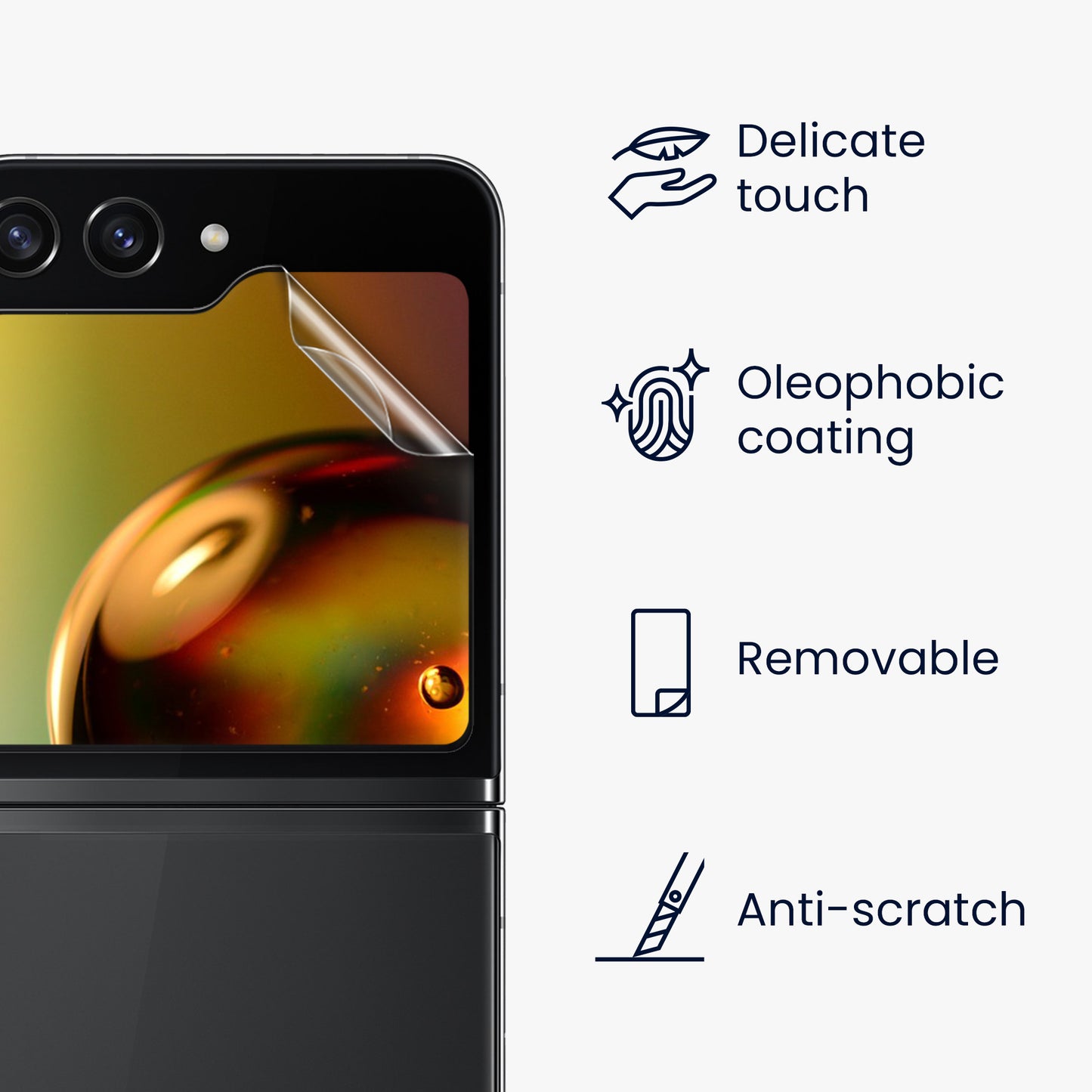 6x Folie kristallklar für Samsung Galaxy Z Flip5