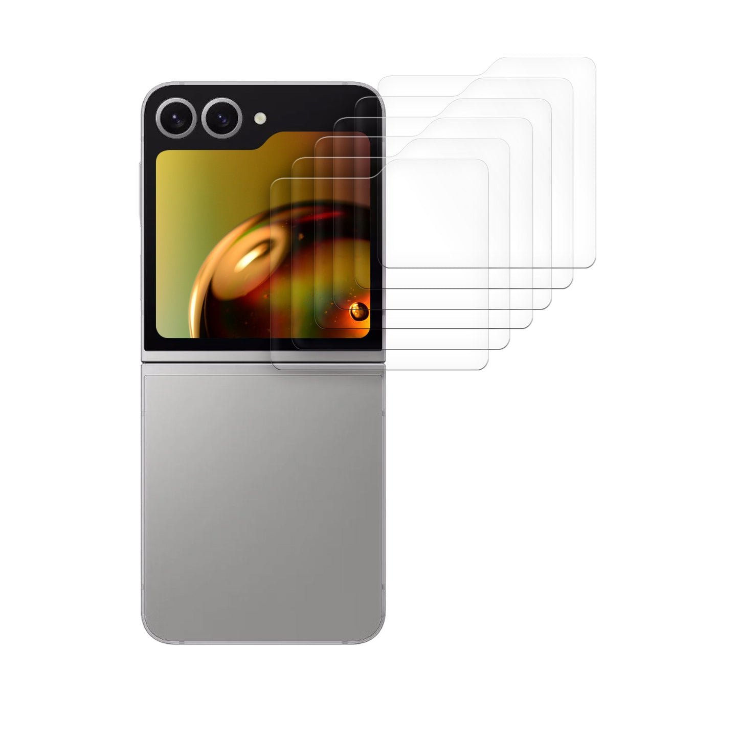 6x Folie kristallklar für Samsung Galaxy Z Flip6