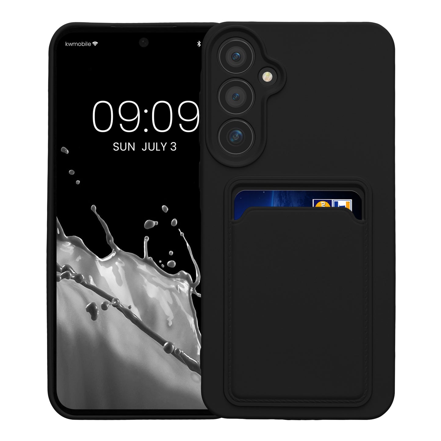 kwmobile Handyhülle kompatibel mit Samsung Galaxy A55 5G Hülle - Handy Cover mit Fach für Karten