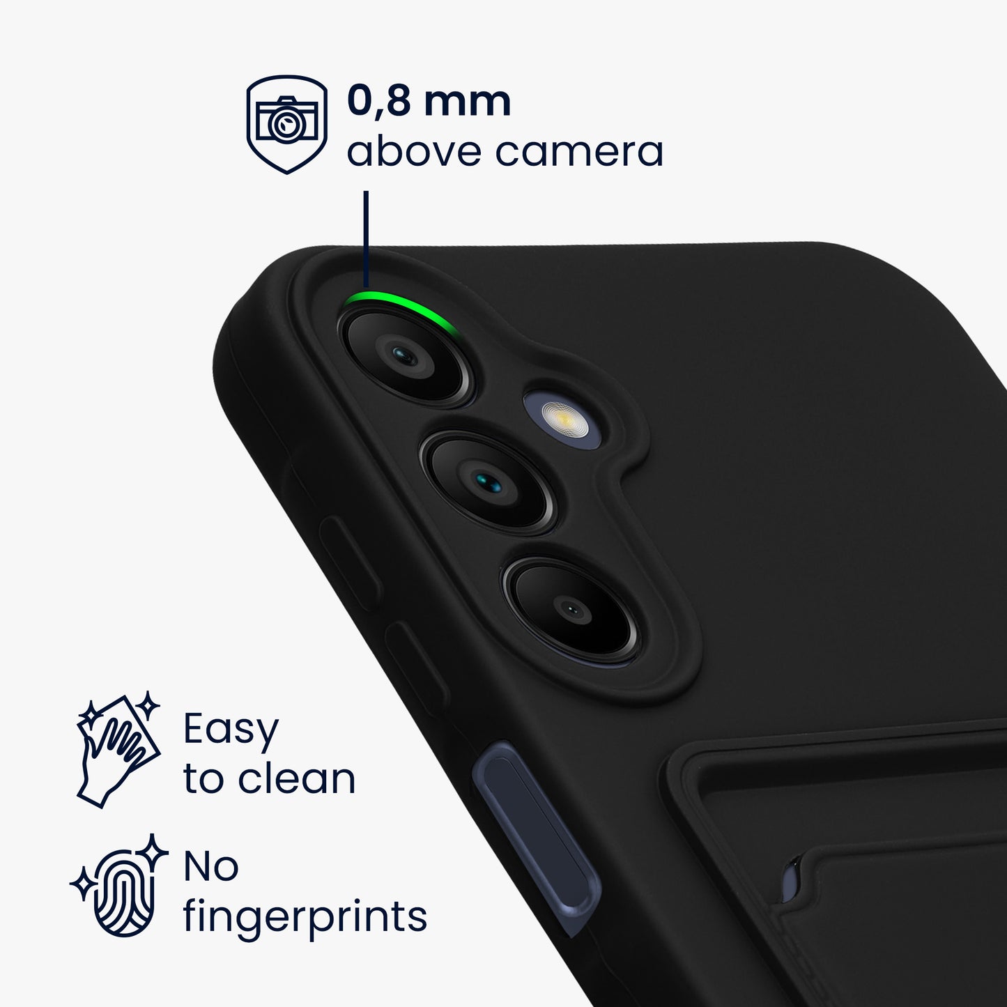 kwmobile Handyhülle kompatibel mit Samsung Galaxy A15 5G Hülle - Handy Cover mit Fach für Karten