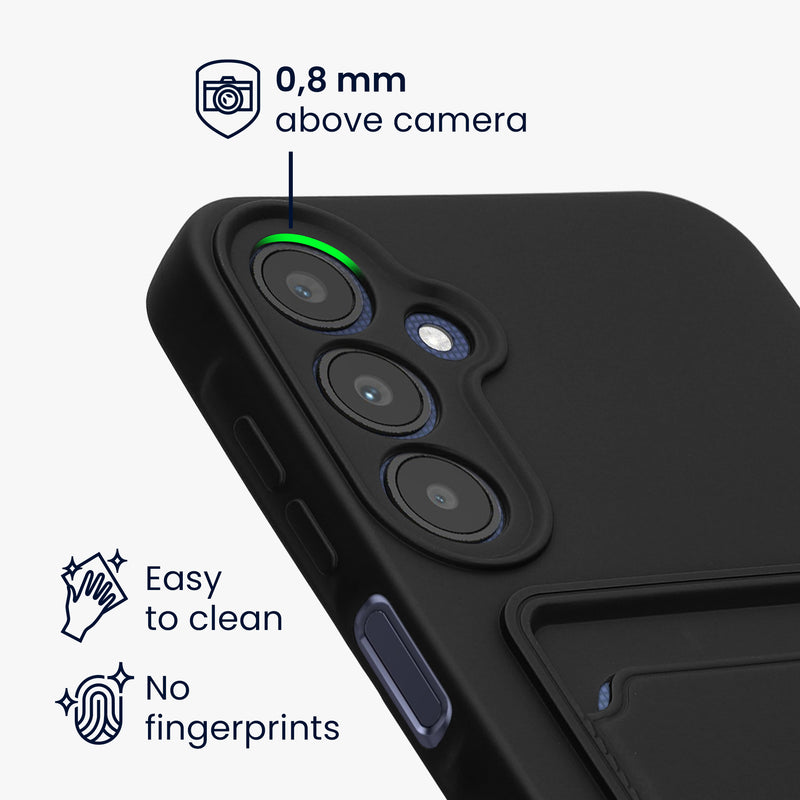 kwmobile Handyhülle kompatibel mit Samsung Galaxy A25 Hülle - Handy Cover mit Fach für Karten
