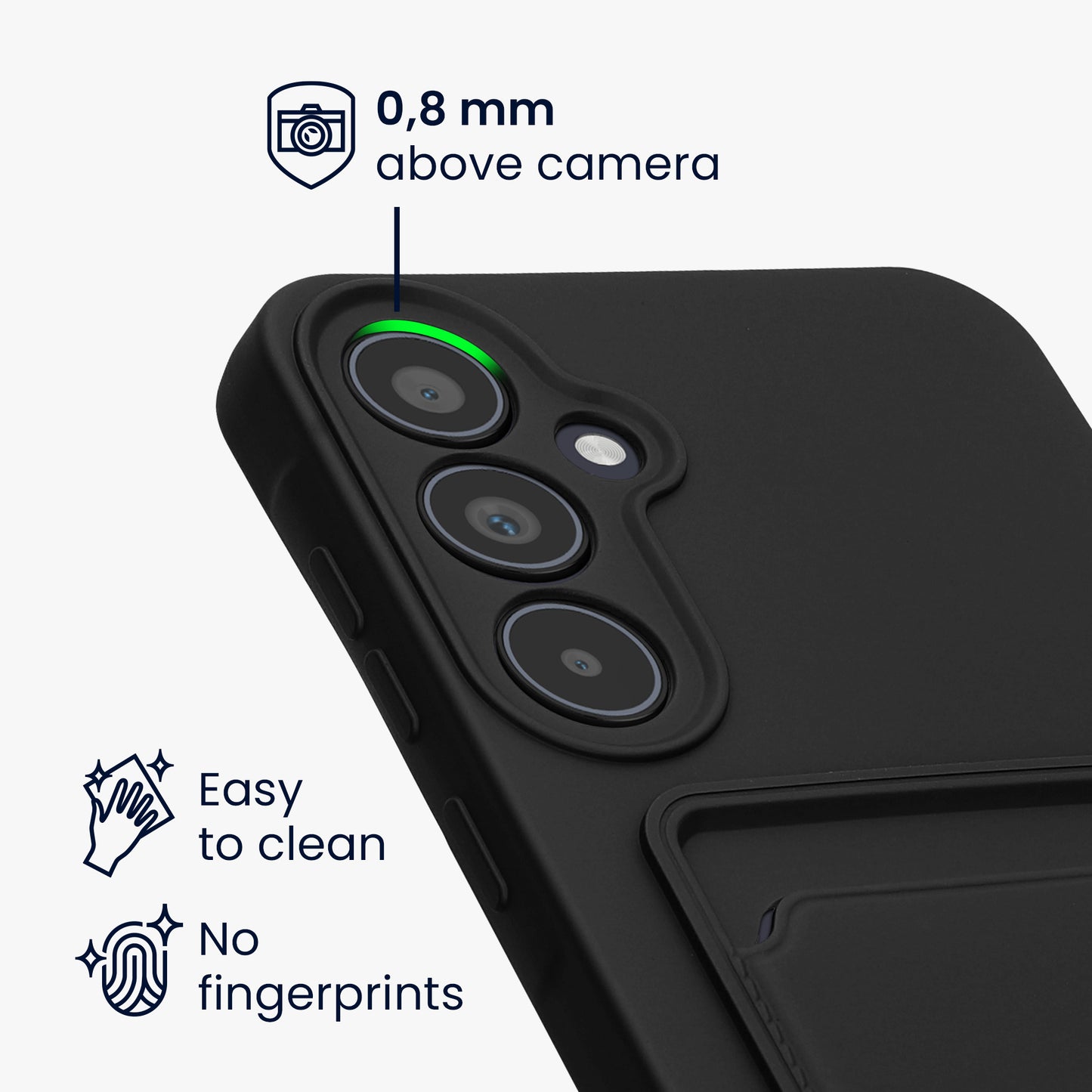 kwmobile Handyhülle kompatibel mit Samsung Galaxy A35 - Handy Cover mit Fach für Karten