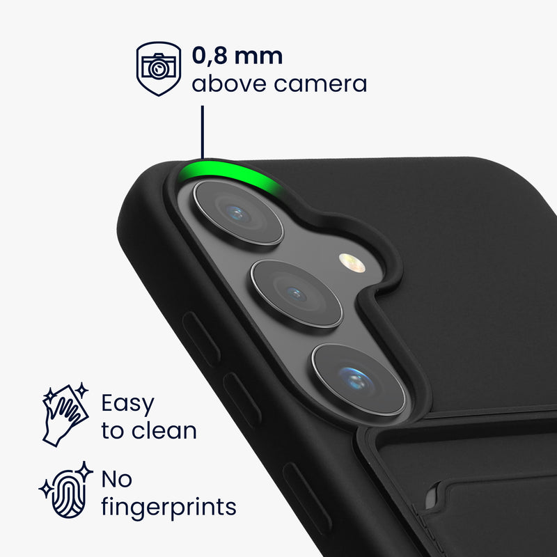 kwmobile Handyhülle kompatibel mit Samsung Galaxy S24 Hülle mit Fach für Karten