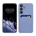 kwmobile Handyhülle kompatibel mit Samsung Galaxy S24 Hülle - Handy Cover mit Fach für Karten - in Lavendel Lavendel  