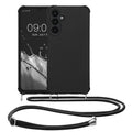 kwmobile Necklace Case kompatibel mit Samsung Galaxy A25 Hülle - Cover mit Kordel zum Umhängen - Silikon Schutzhülle