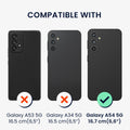 kwmobile Kunstleder Handyhülle kompatibel mit Samsung Galaxy A54 5G Hülle - Brieftaschen Schutzhülle aus PU-Leder mit Displayschutz und RFID-Schutz