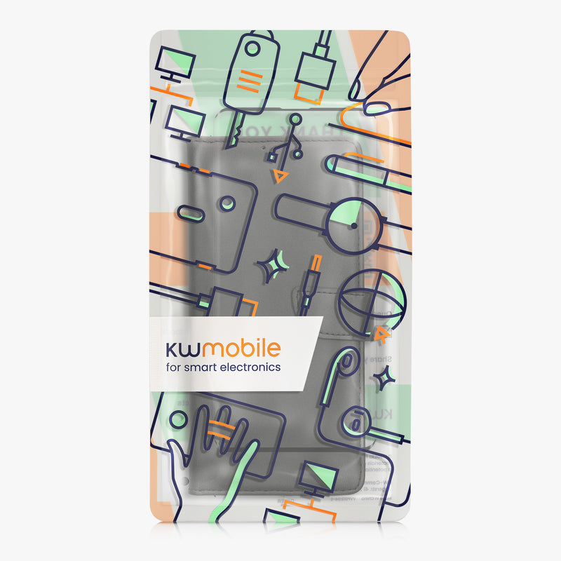 kwmobile Kunstleder Handyhülle kompatibel mit Samsung Galaxy S10 Hülle - Brieftaschen Schutzhülle aus PU-Leder mit Displayschutz und RFID-Schutz