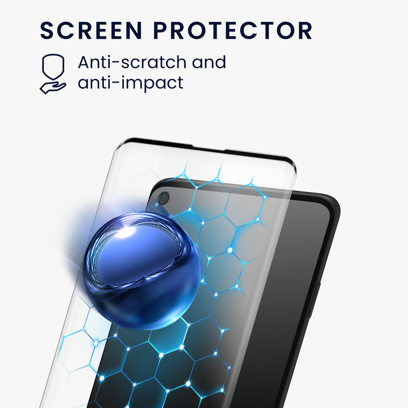 kwmobile Kunstleder Handyhülle kompatibel mit Samsung Galaxy S10 Hülle - Brieftaschen Schutzhülle aus PU-Leder mit Displayschutz und RFID-Schutz
