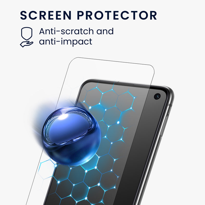 kwmobile Handyhülle kompatibel mit Samsung Galaxy S10e Brieftaschen Schutzhülle mit Displayschutz und RFID-Schutz