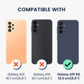 kwmobile Kunstleder Handyhülle kompatibel mit Samsung Galaxy A15 5G Hülle - Brieftaschen Schutzhülle aus PU-Leder mit Displayschutz und RFID-Schutz