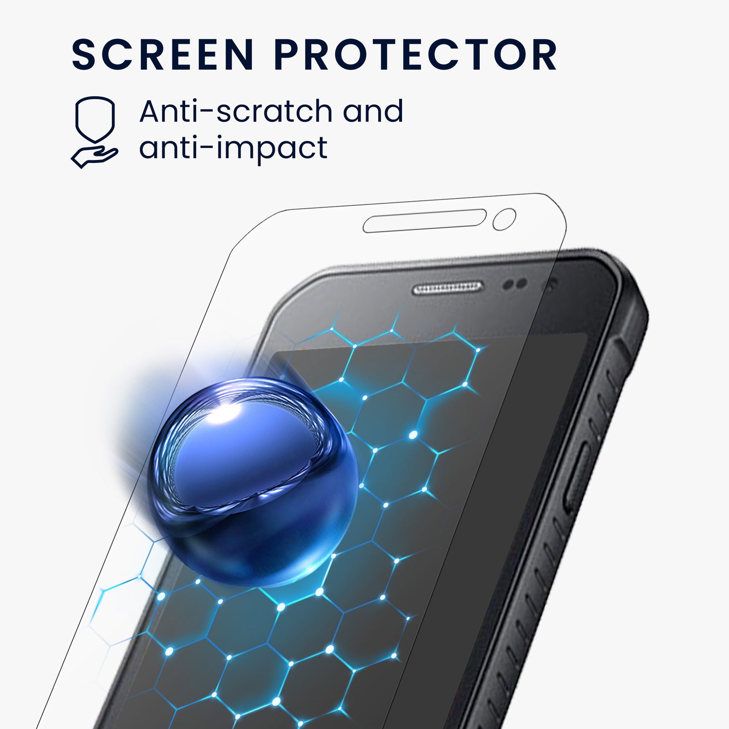 kwmobile Kunstleder Handyhülle kompatibel mit Samsung Galaxy Xcover 3 Hülle - Brieftaschen Schutzhülle aus PU-Leder mit Displayschutz und RFID-Schutz