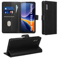 kwmobile Kunstleder Handyhülle kompatibel mit Samsung Galaxy Xcover Pro Hülle - Brieftaschen Schutzhülle aus PU-Leder mit Displayschutz und RFID-Schutz