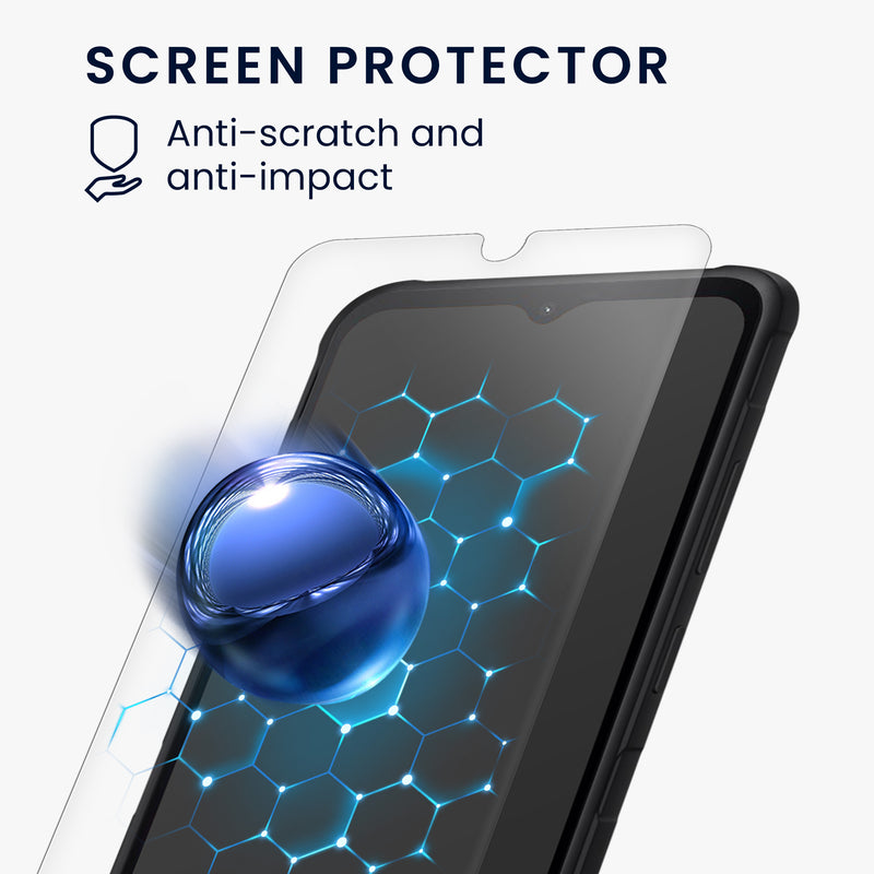 kwmobile Kunstleder Handyhülle kompatibel mit Samsung Galaxy Xcover7 Hülle - Brieftaschen Schutzhülle aus PU-Leder mit Displayschutz und RFID-Schutz