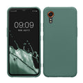 kwmobile Hülle kompatibel mit Samsung Galaxy Xcover7 Hülle - weiches TPU Silikon Case - Cover geeignet für kabelloses Laden - Tannengrün Tannengrün  