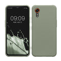 kwmobile Hülle kompatibel mit Samsung Galaxy Xcover7 Hülle - weiches TPU Silikon Case - Cover geeignet für kabelloses Laden - Graugrün Graugrün  