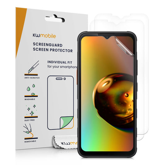 kwmobile 3x Displayschutzfolie kompatibel mit Samsung Galaxy Xcover7 Folie - klare Schutzfolien Set in transparent Transparent  