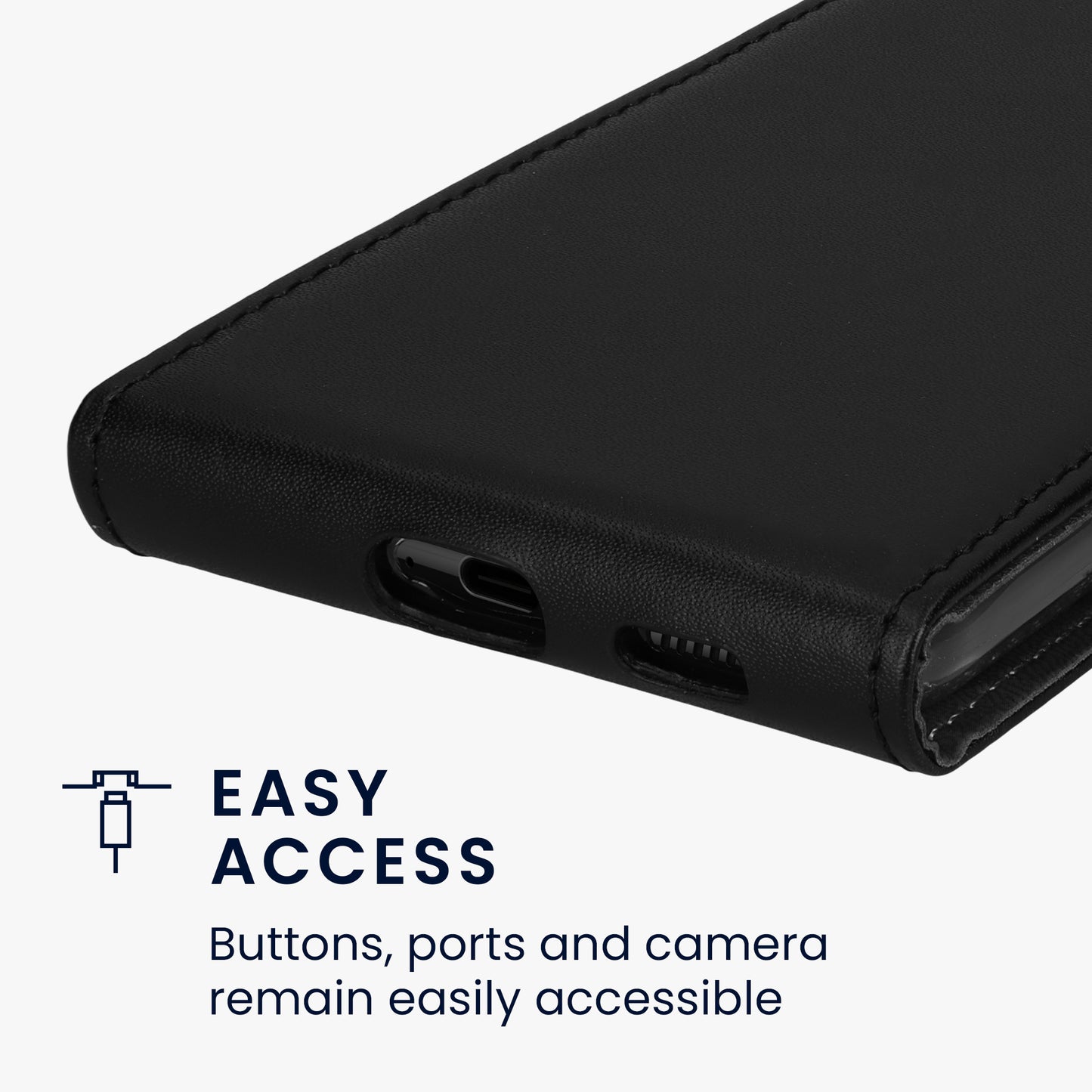 kwmobile Schutzhülle kompatibel mit Samsung Galaxy S21 - Flip Case Handyhülle
