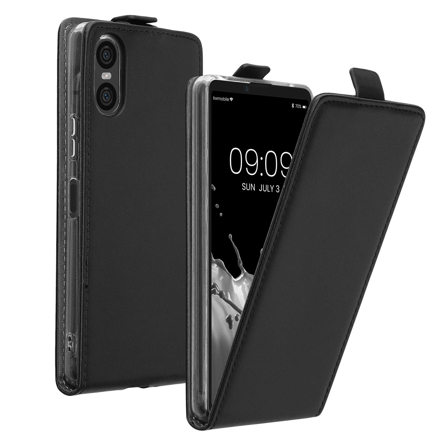 kwmobile Schutzhülle kompatibel mit Sony Xperia 10 VI - Hülle Handy - Flip Case Handyhülle