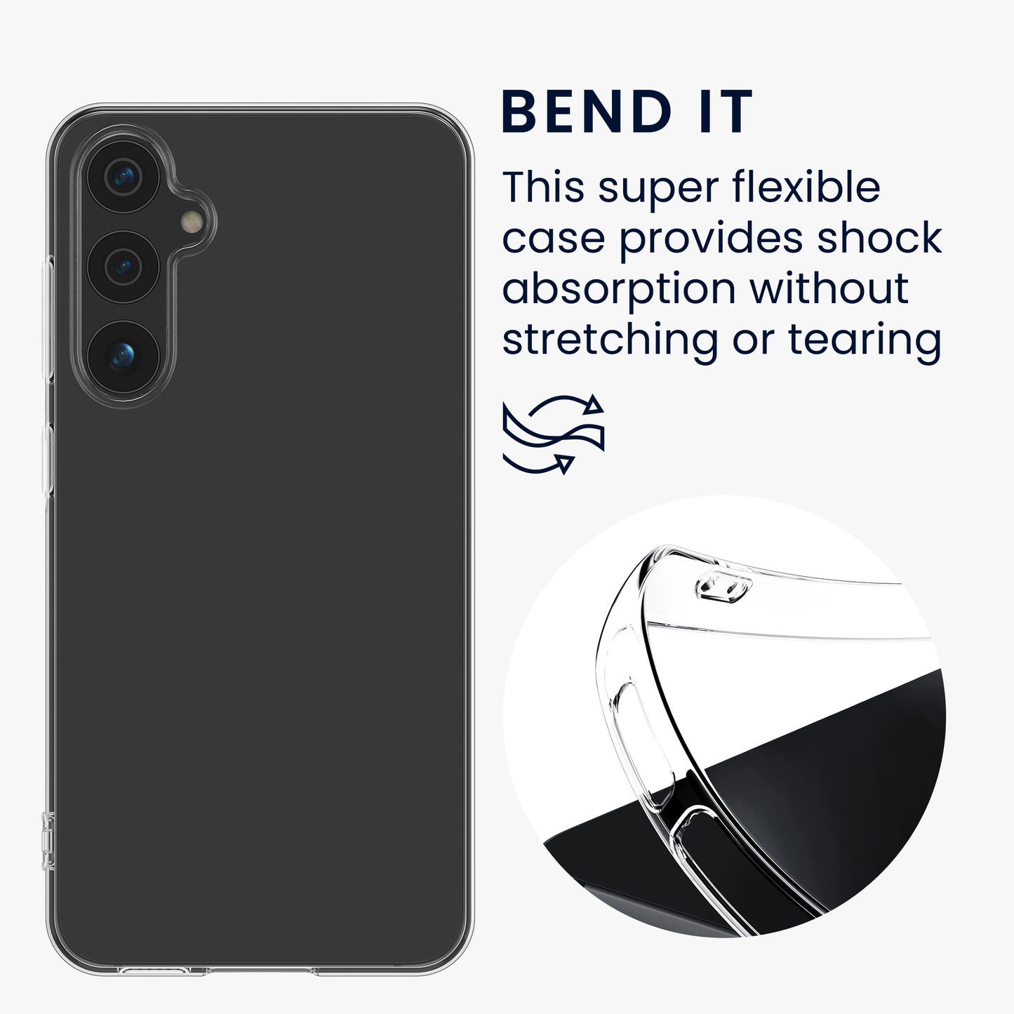 Crystal TPU Hülle für Samsung Galaxy A55 5G Transparent