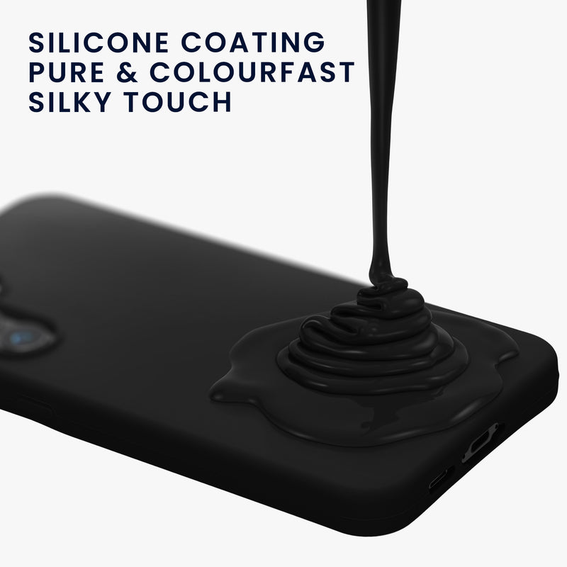 kwmobile Handyhülle für Samsung Galaxy S24 FE Hülle Case Silikon Kabelloses Laden Schutzhülle Cover