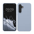 kwmobile Hülle kompatibel mit Samsung Galaxy S24 FE Hülle - Silikon Handy Case - Handyhülle weiche Oberfläche - kabelloses Laden - Hellblau matt Hellblau matt  