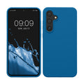 kwmobile Hülle kompatibel mit Samsung Galaxy S24 FE Hülle - Silikon Handy Case - Handyhülle weiche Oberfläche - kabelloses Laden - Blue Reef Blue Reef  