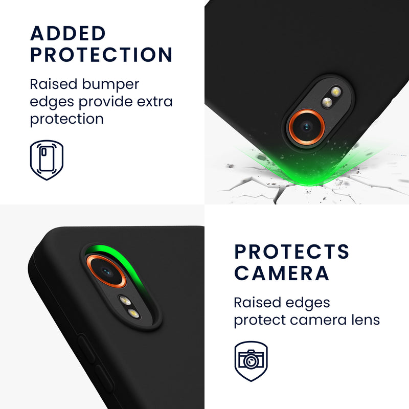 kwmobile Handyhülle für Samsung Galaxy Xcover7 Hülle - Case Silikon - Kabelloses Laden - Schutzhülle Cover
