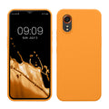 kwmobile Hülle kompatibel mit Samsung Galaxy Xcover7 Hülle - Silikon Handy Case - Handyhülle weiche Oberfläche - kabelloses Laden - Fruity Orange Fruity Orange  