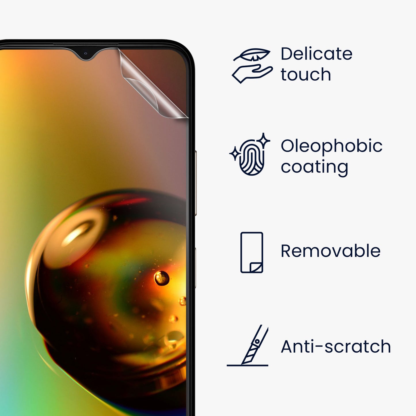3x Folie kristallklar für Nokia C32