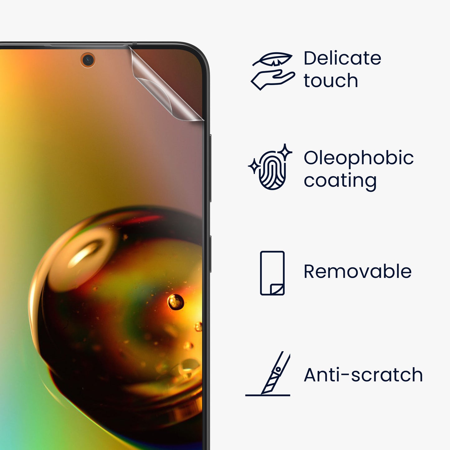 3x Folie kristallklar für Samsung Galaxy S24 FE