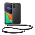 kwmobile Necklace Case kompatibel mit Sony Xperia 10 VI Hülle - Silikon Cover mit Handykette - Band Handyhülle Transparent Transparent  