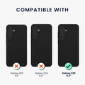 kwmobile Schutzhülle kompatibel mit Samsung Galaxy S25 Hülle Silikon Handy Case Handyhülle für Samsung S25 weiche Oberfläche kabelloses Laden für Galaxy S25 Case