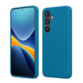 kwmobile Schutzhülle kompatibel mit Samsung Galaxy S25 Hülle - Silikon Handy Case - Handyhülle für Samsung S25 weiche Oberfläche - kabelloses Laden für Galaxy S25 Case - Karibikblau Karibikblau  