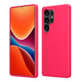 kwmobile Hülle kompatibel mit Samsung Galaxy S25 Ultra Hülle - Silikon Handy Case - Handyhülle weiche Oberfläche - kabelloses Laden - Neon Pink Neon Pink  