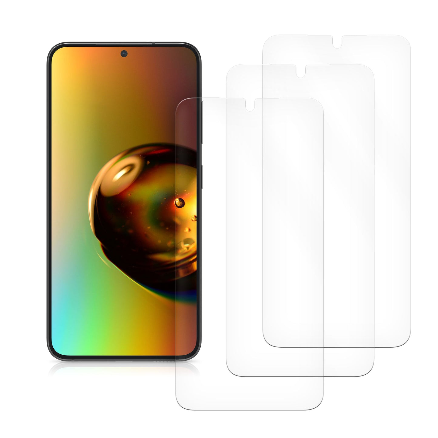 3x Folie kristallklar für Samsung Galaxy S25