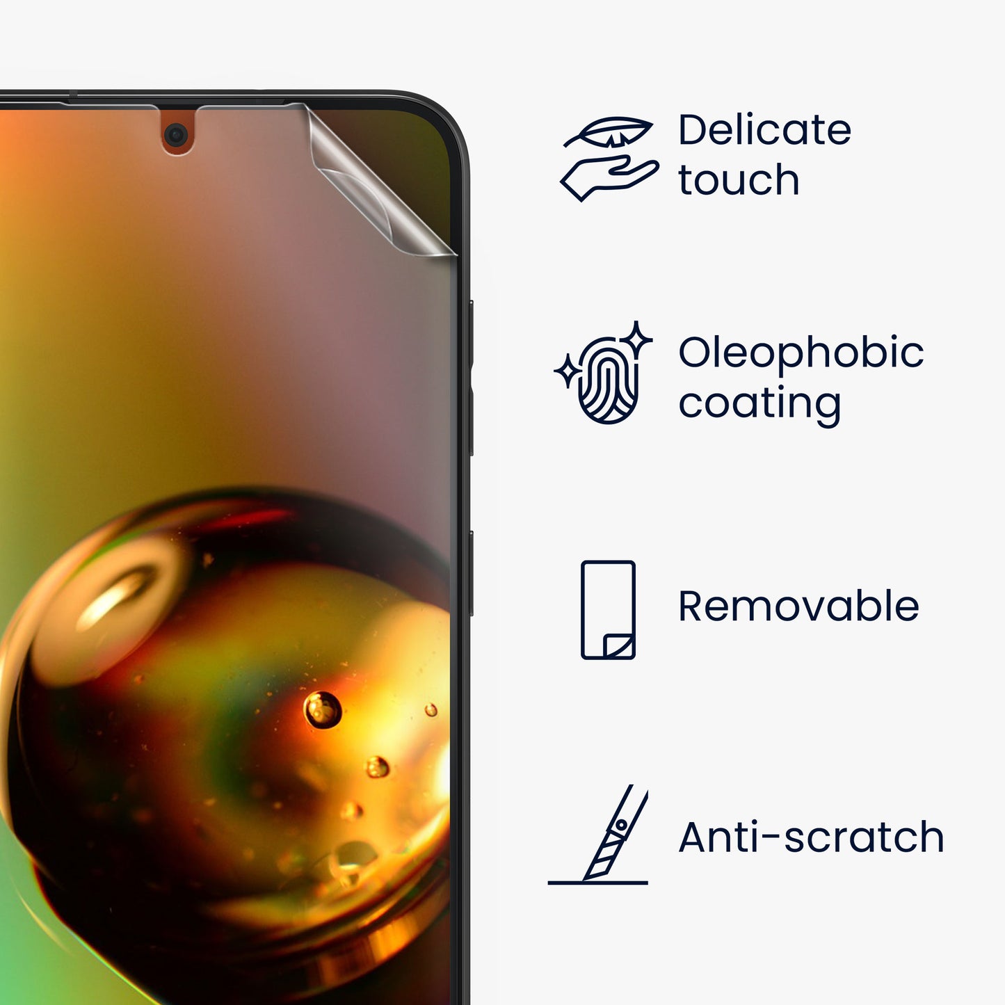 kwmobile Displayschutzfolie kompatibel mit Samsung Galaxy S25 Plus Set