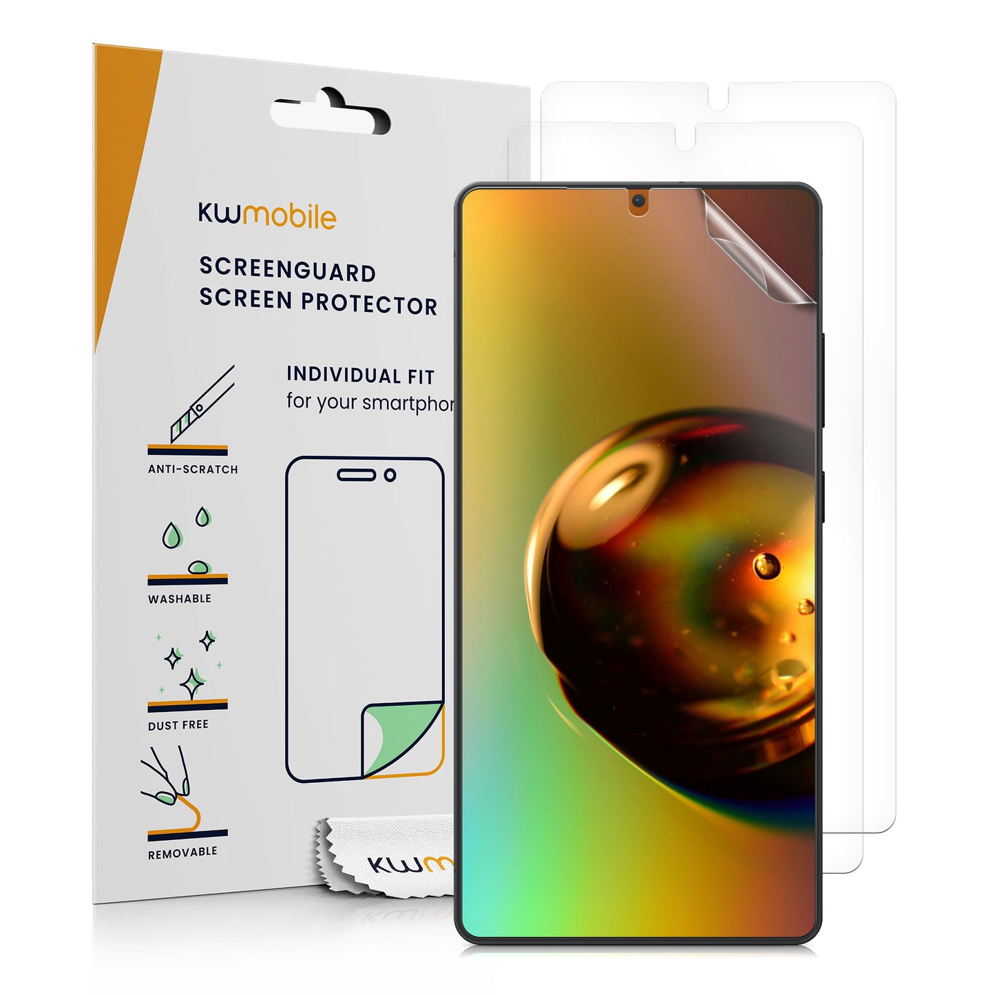 kwmobile 3x Displayschutzfolie kompatibel mit Samsung Galaxy S25 Ultra Folie - klare Schutzfolien Set in transparent Transparent  