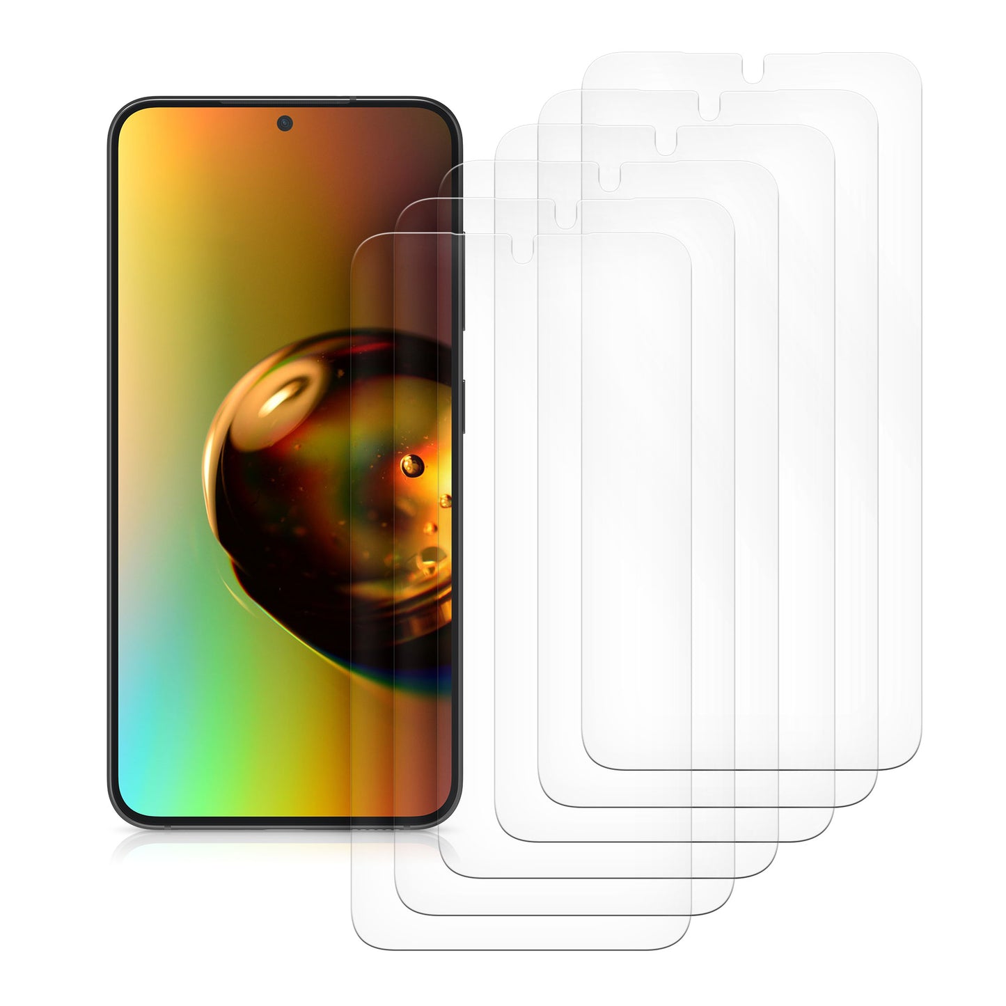 6x Folie kristallklar für Samsung Galaxy S25