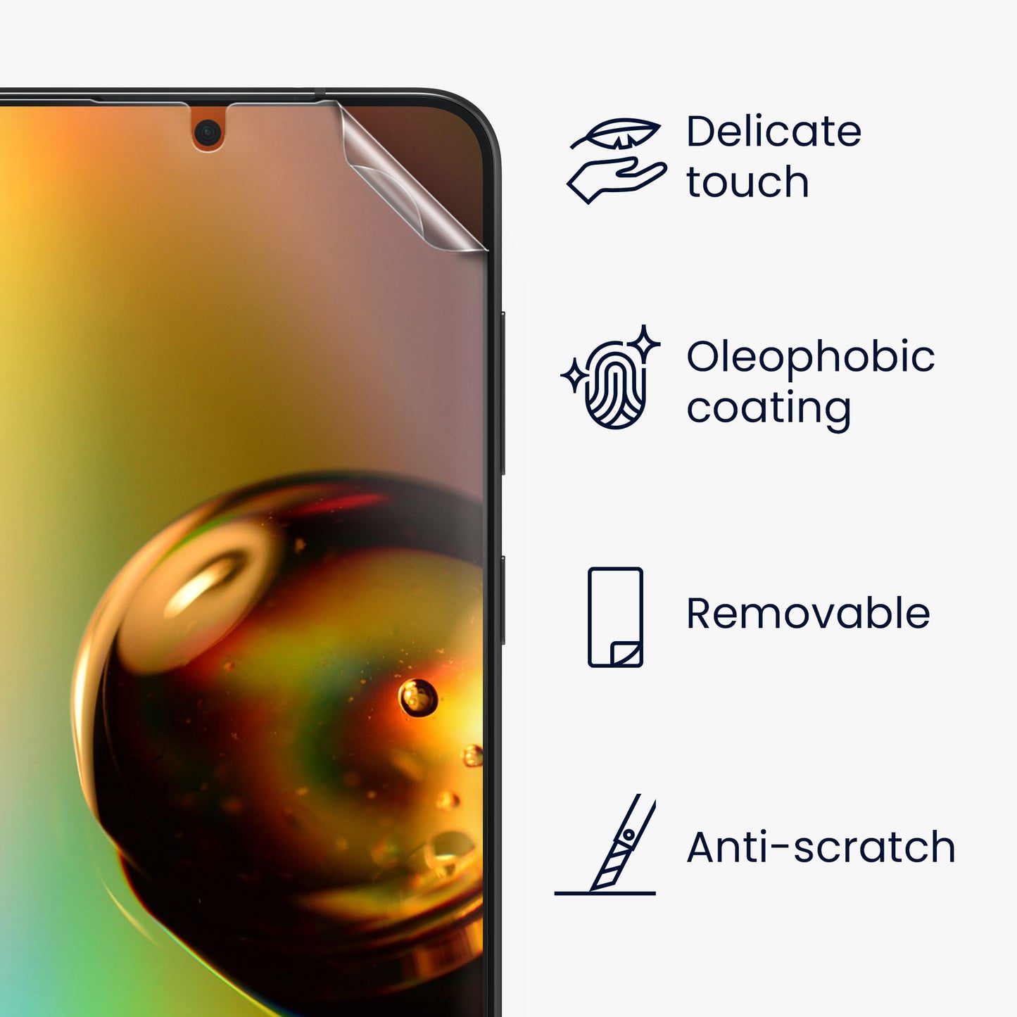 6x Folie kristallklar für Samsung Galaxy S25