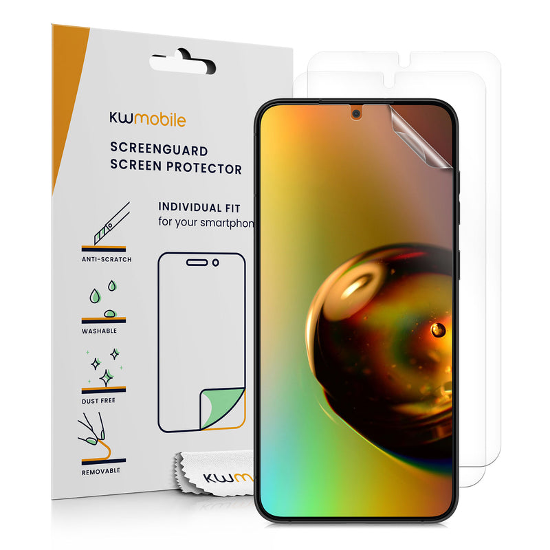 kwmobile 6x Displayschutzfolie kompatibel mit Samsung Galaxy S25 Plus Folie - klare Schutzfolien Set in transparent Transparent  