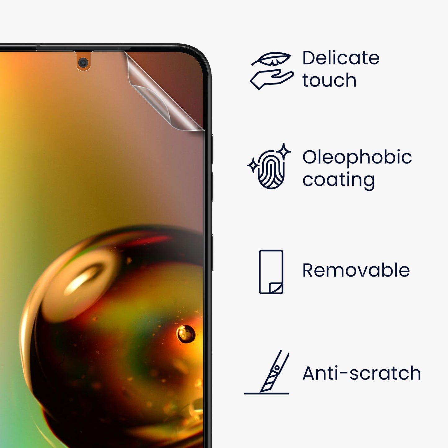kwmobile Displayschutzfolie kompatibel mit Samsung Galaxy S25 Plus Folie Set