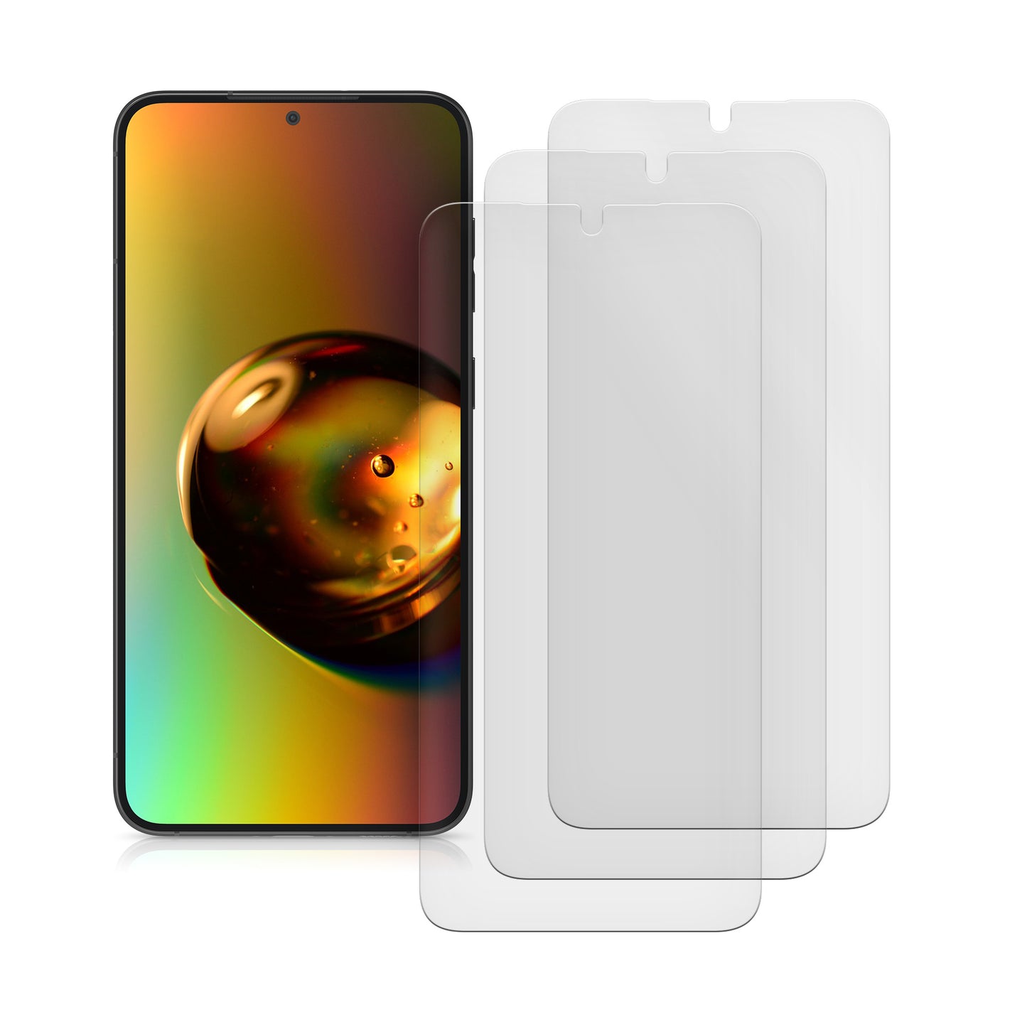 3x Displayschutzfolie matt kompatibel mit Samsung Galaxy S25 Plus
