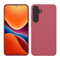 kwmobile Hülle kompatibel mit Samsung Galaxy S25 Hülle - weiches TPU Silikon Case - Cover geeignet für kabelloses Laden - Dark Rose Dark Rose  